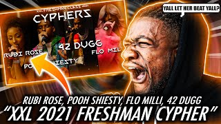 Pooh Shiesty, Flo Milli, 42 Dugg and Rubi Rose's 2021 XXL Freshman Cypher (REACTION)