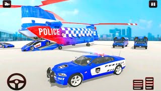 truk pengangkut mobil mobilan polisi 🚓 police car transport truck 3d simulator -Android Gameplay screenshot 5