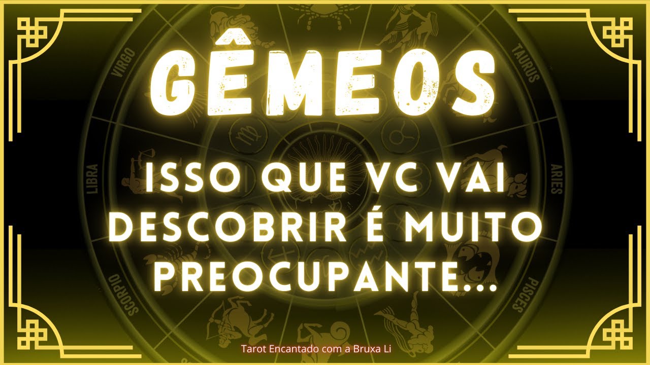 GÊMEOS♊ISSO QUE VC VAI DESCOBRIR É MUITO PREOCUPANTE