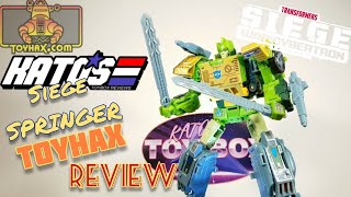 Siege Springer ToyHax reprolabels review: Kato's ToyBox Reviews