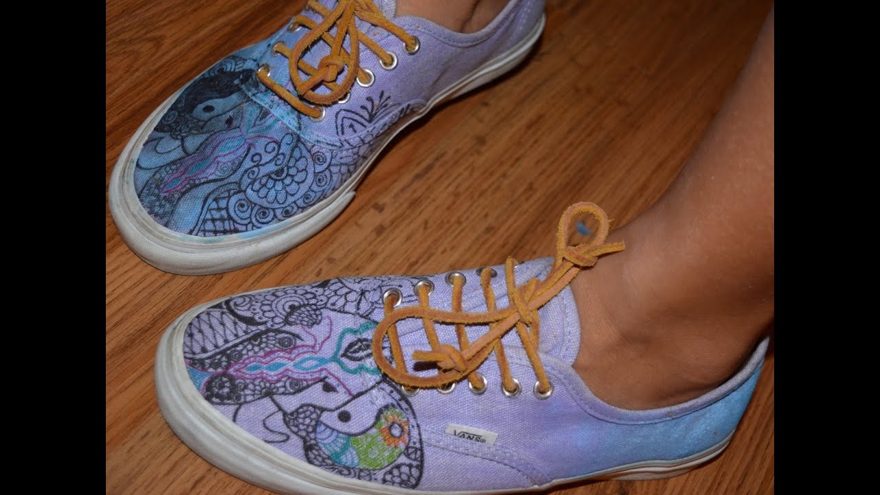 acrylic paint on vans