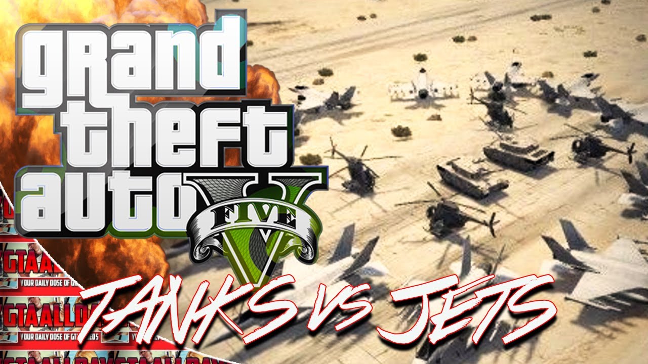 GTA 5 ONLINE TANKS vs JETS (Getting Revenge on Tanks) YouTube