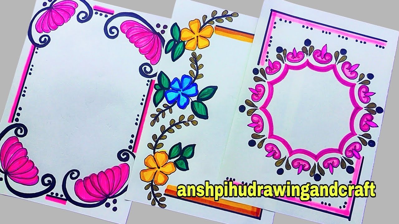 Simple Border Design for Notebook/How To Design Assignment Front Page ...