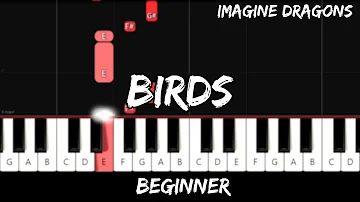 Imagine Dragons - Birds - Easy Beginner Piano Tutorial