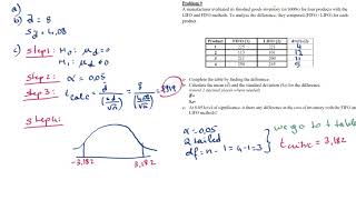BSTA305 - Ch 11 - Pb 4: 2 Dependent Samples Hypothesis Testing - Mean
