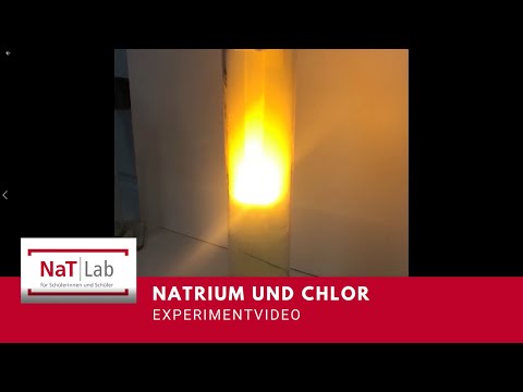 Natrium reagiert mit Chlor – Experiment für den Unterricht Chemie