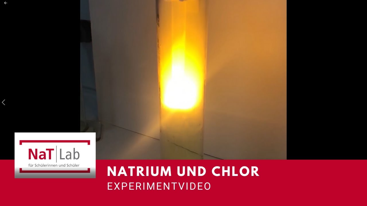 Chlor Reagiert Mit Natrium Natrium reagiert mit Chlor – Experiment für den Unterricht Chemie - YouTube