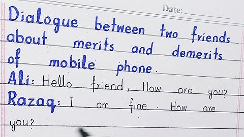 “Dialogue Between Two Friends: Merits & Demerits of Mobile Phones | Learn Life Lessons”
