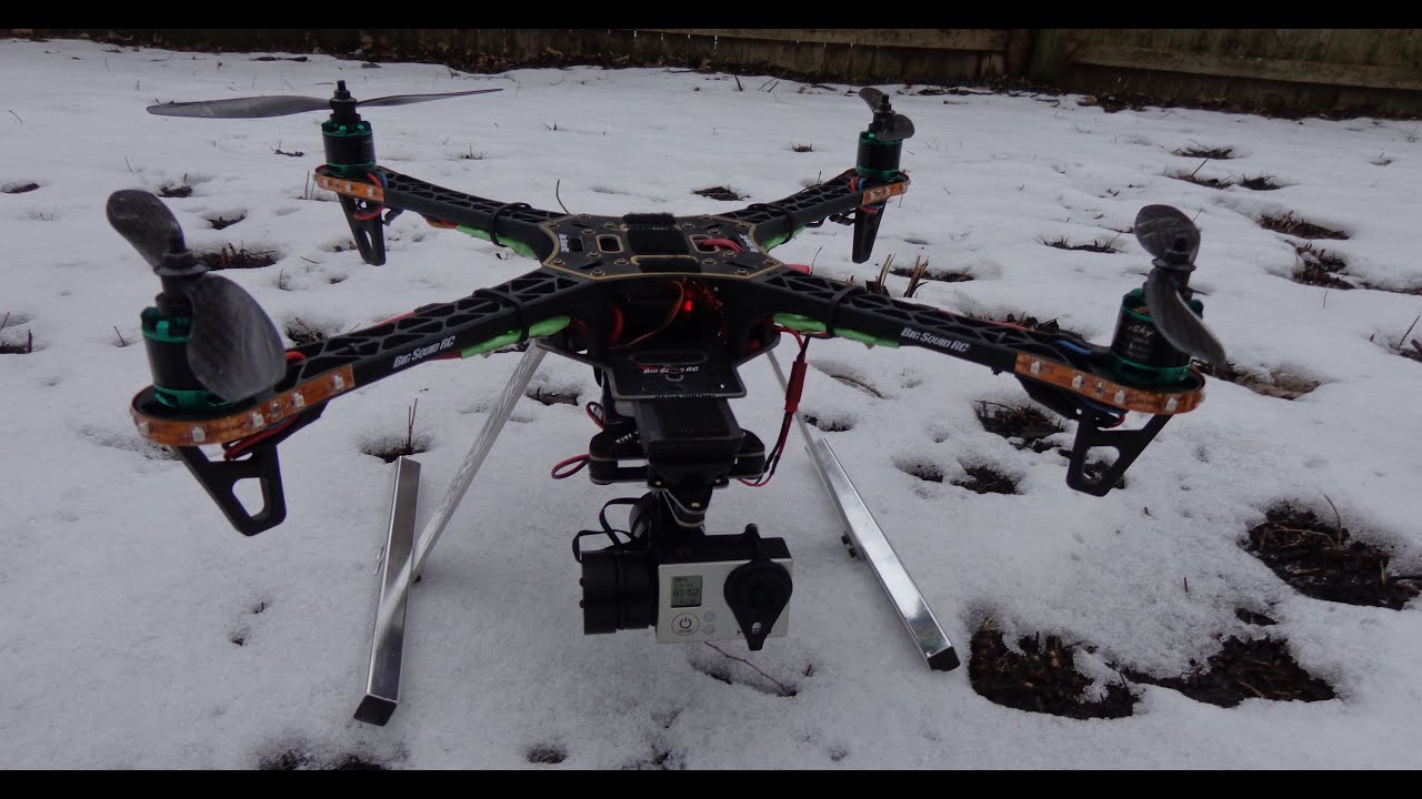 ReadyMadeRc 2 Axis GoPro Gimbal First Outdoor Flight (Feiyutech G3)