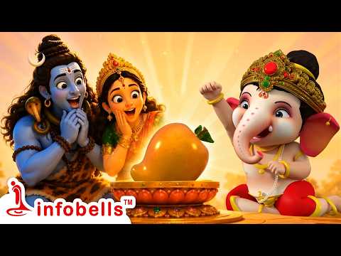 ज्ञान का फल किसे मिला? - Little Ganesha Song | Hindi Rhymes for Children | Infobells #hindirhymes