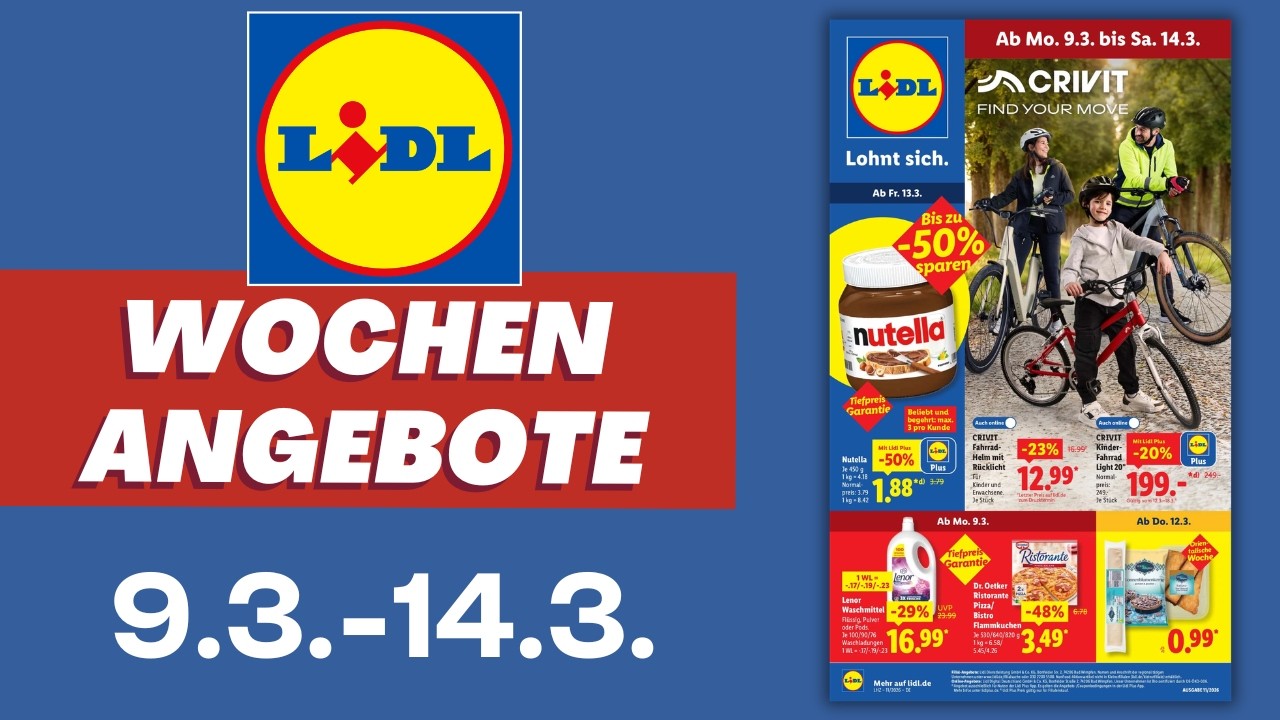 LIDL Prospekt aktuell 📄 Angebote gültig ab Montag 9.3.2026 | Prospekt Check #lidl