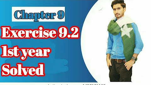 Fsc/Ics 1st year Math Chapter No 9 Exercise 9.2 question 5 & 6 solve|chapter 9 1st year solve