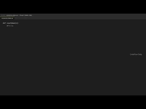 Recursion Explained Simply: Functions That Call Themselves (Python)