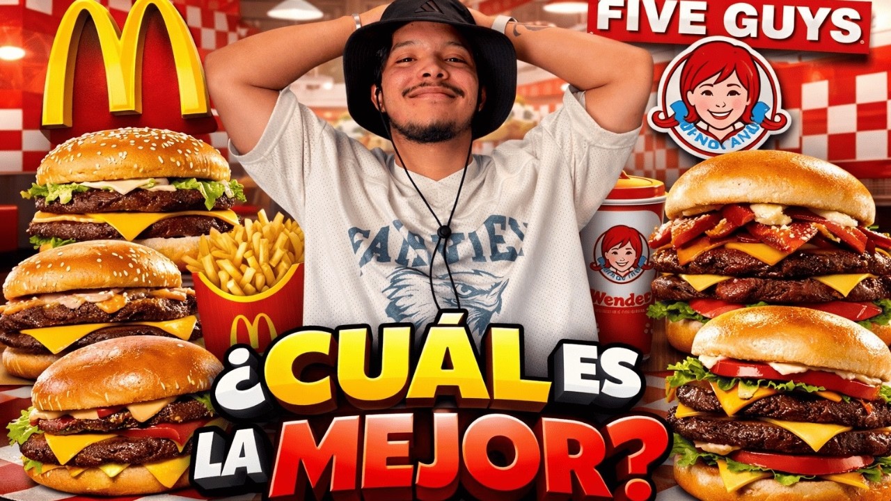 Probé las HAMBURGUESAS más populares de estas cadenas RÁPIDAS!