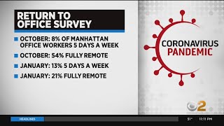 Survey Finds Slow Progress For Manhattan Workers Returning To Offices