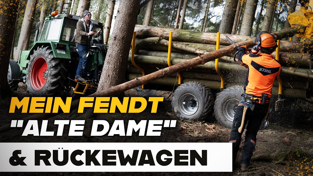 🚜🌲Mit Fendt und Rückewagen im Forsteinsatz
