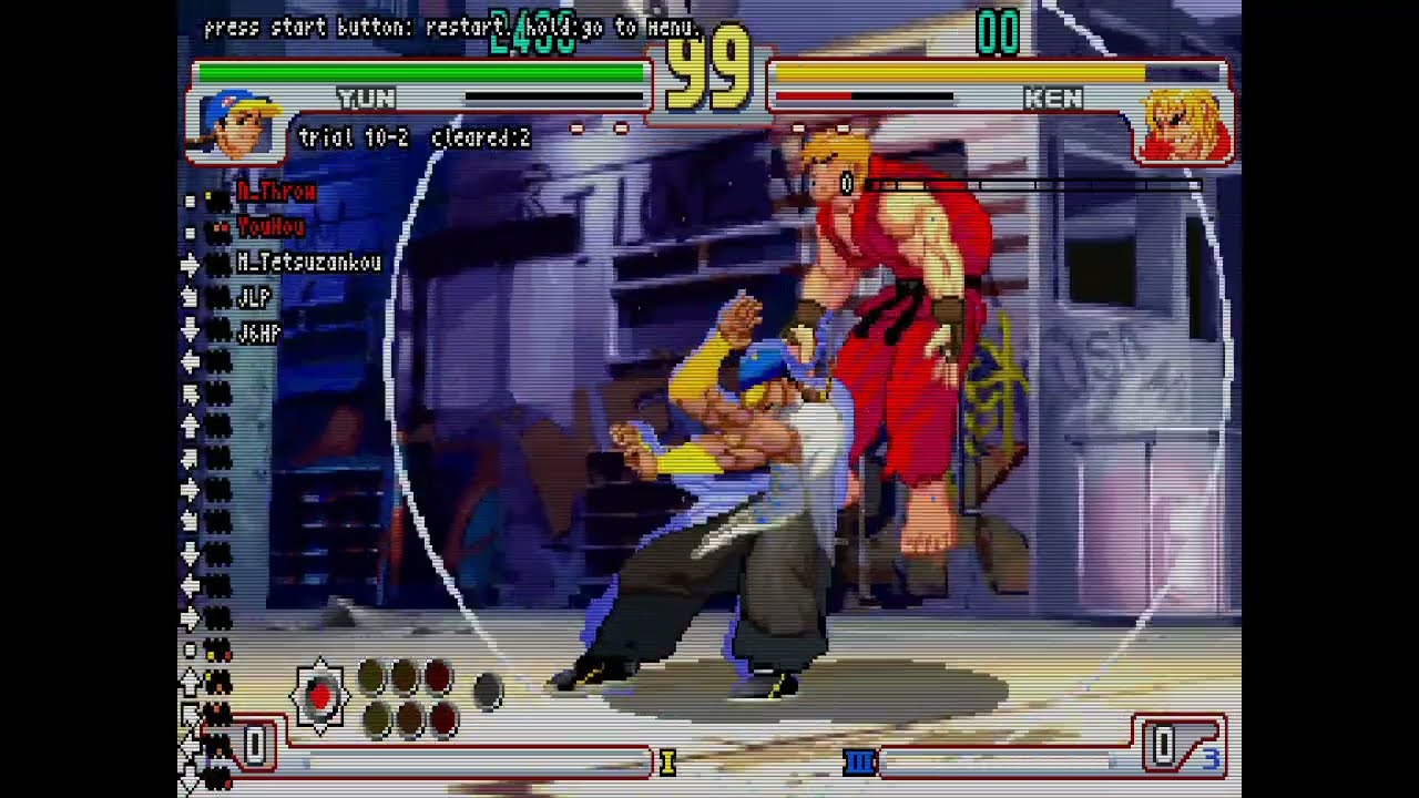 Street Fighter 3rd Strike Trials by crystal_cube99 - All Yun Trials