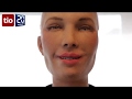 Il robot Sophia che parla agli umani