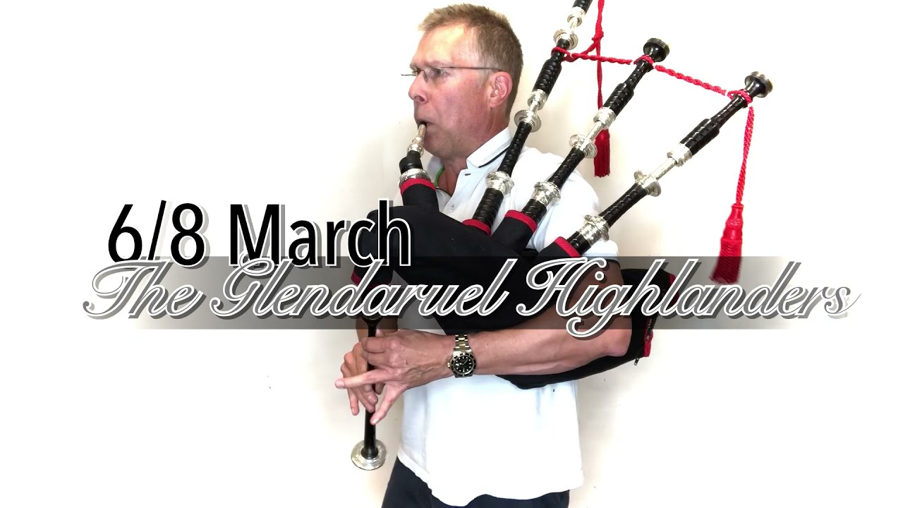 The Glendaruel Highlanders - Duncan MacRae bagpipes SL10 - Note! drones locking at 0:42 seconds