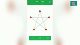 1LINE - one-stroke puzzle game Solution LEVEL 1 STAGE 1 to 5