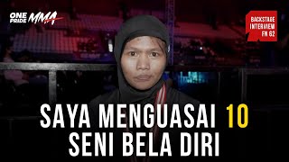 NUR AZIZAH: SAYA MENGUASAI 10 SENI BELA DIRI | BACKSTAGE INTERVIEW FN 62