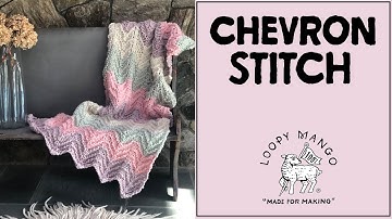 Chevron Blanket - learn to knit chevron stitch for beginner knitter - fun and easy to knit!