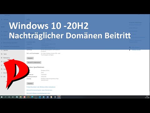 Windows 10 ab 20H2: Nachträglicher Beitritt in eine Domäne