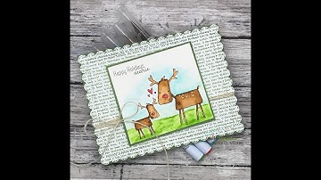 Unity Quick Tip: Watercolor Reindeer Scene with DIY Pattern Paper Background