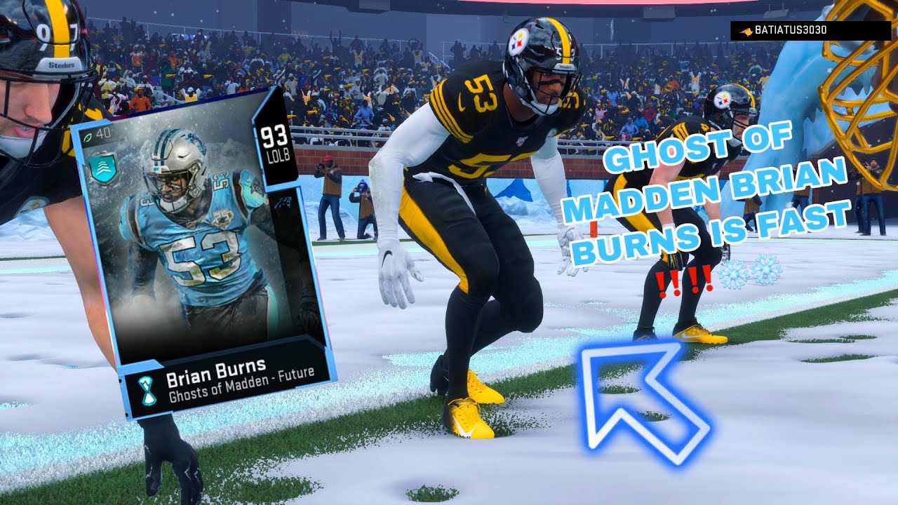GHOST OF MADDEN BRIAN BURNS IS A SPEED RUSHER 💨 ‼️‼️❄️❄️ - MADDEN 20 GAMEPLAY