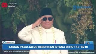 Tarian Pacu Jalur Hebohkan Istana Merdeka di HUT ke-80 RI