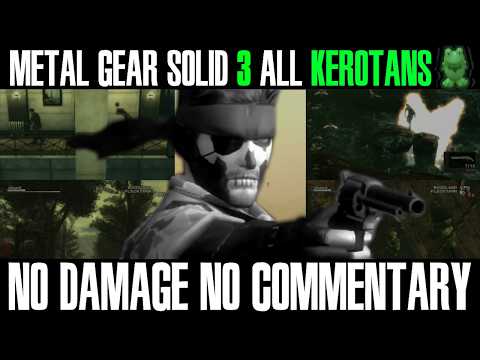 Metal Gear Solid 3: Snake Eater E-Extreme Foxhound Ghost No Damage All Kerotans (No Commentary)