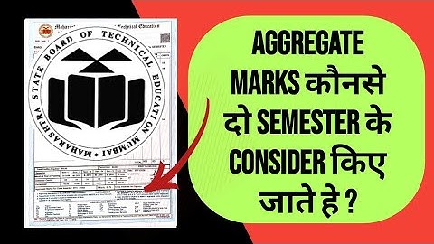 MSBTE exam aggregate marks conditions | #msbteexam