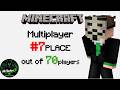 Minecraft Java - Multiplayer. #7 place out of 70 players #minecraft #multiplayer #gamingtips