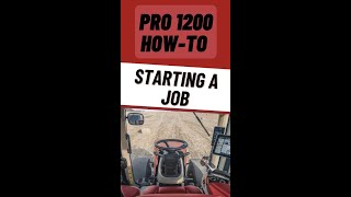 Case IH Pro 1200 How to Start a Job