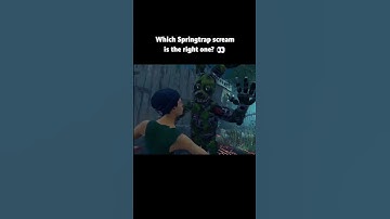 Which Springtrap scream is the right one? 👀 The Animatronic in Dead by Daylight! #DBD #FNAF