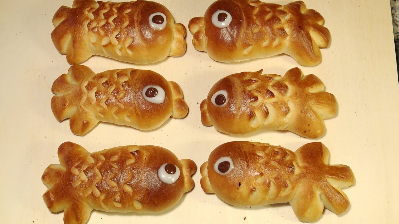 Neujahrsfische mit Schokoladefüllung