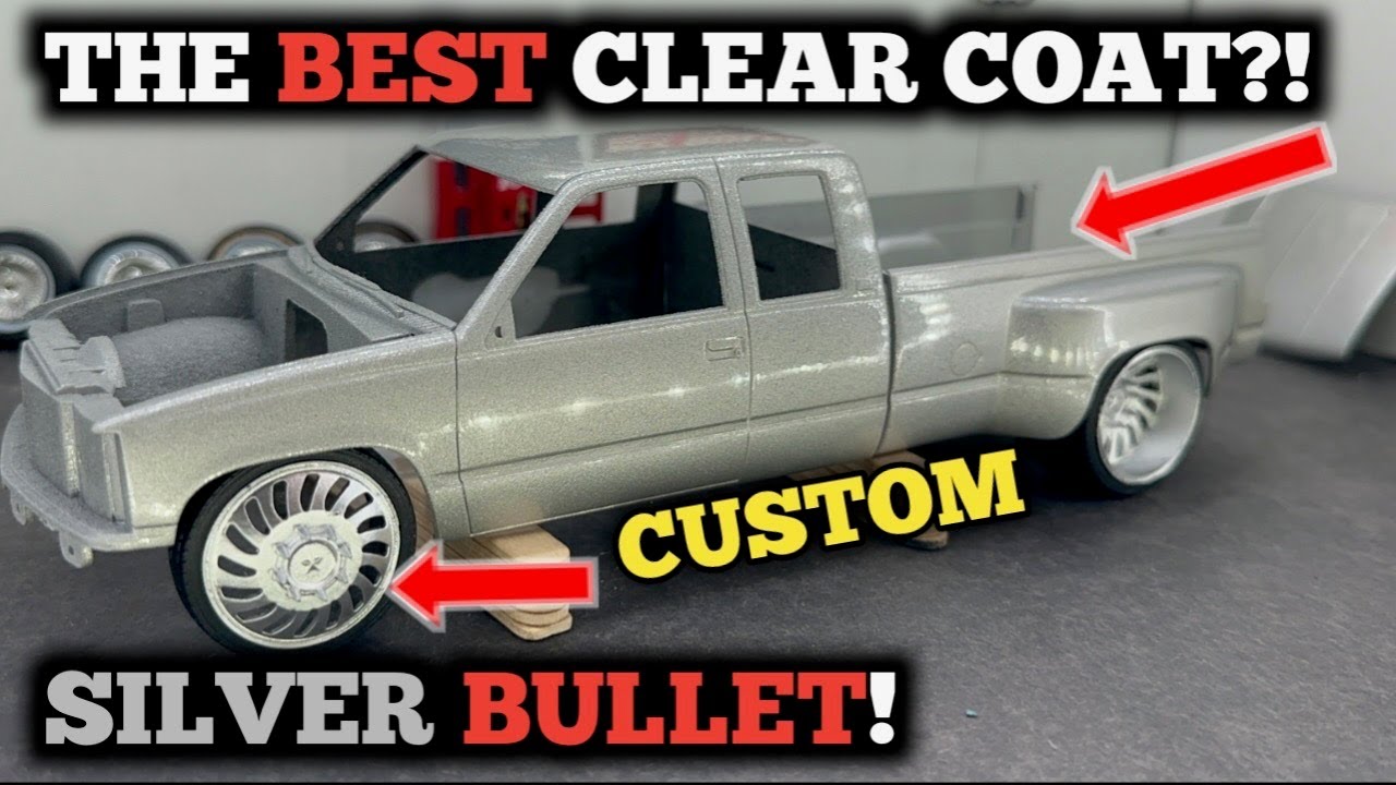 AMT 96 Chevy Dually Part 1 Airbrushing the CLEAR COAT Using
