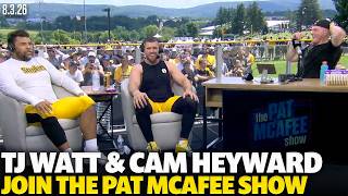 TJ Watt & Cam Heyward Join The Pat McAfee Show Live From Steelers Training Camp