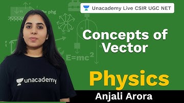 Concepts of Vector | Physical Science | Unacademy Live CSIR UGC NET | Anjali Arora