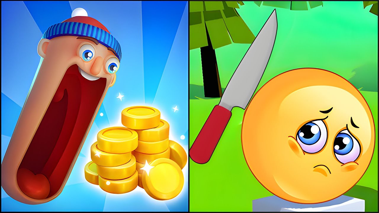 Hopping Heads VS Slice It All - All Levels SpeedRun Gameplay