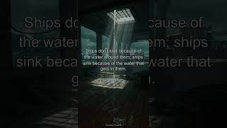 Its Not The Storm That Sinks The Ship... #stoicism #mindset #resilience