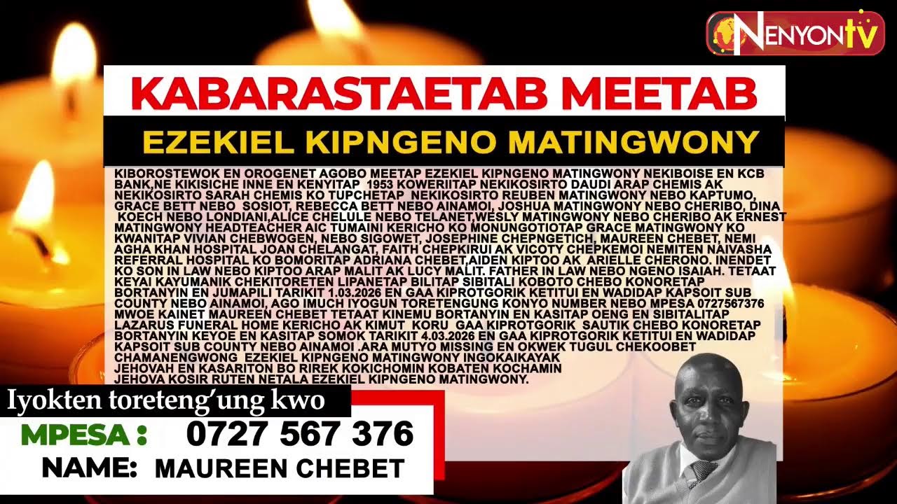 THE REMAINS OF HON. JOHANA NG’ENO OLE KISIARA TRANSFERRED TO LEE FUNERAL HOME