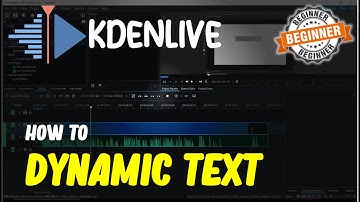 Kdenlive How To Dynamic Text