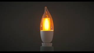 Clear Flicker Flame Bulb - Euri