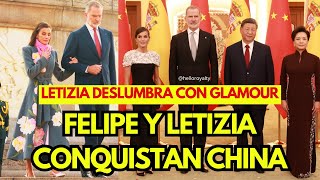 FELIPE Y LETIZIA conquistan China! Letizia deslumbra con glamour imperial #felipeyletizia
