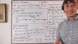 Calculus 3 - 11.8 - Power Series, Tests for Convergence (Part 5)
