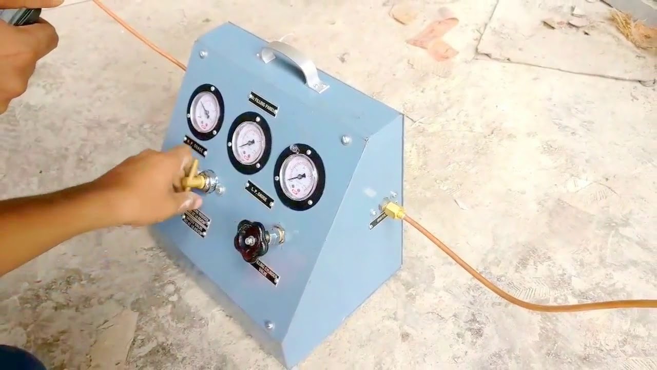 HOW TO FILL NITROGEN GAS IN FIRE EXTINGUISHER YouTube