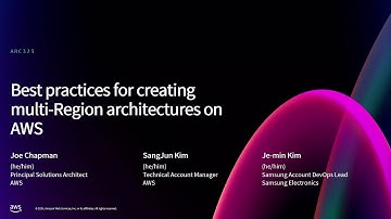AWS re:Invent 2024 - Best practices for creating multi-Region architectures on AWS (ARC323)