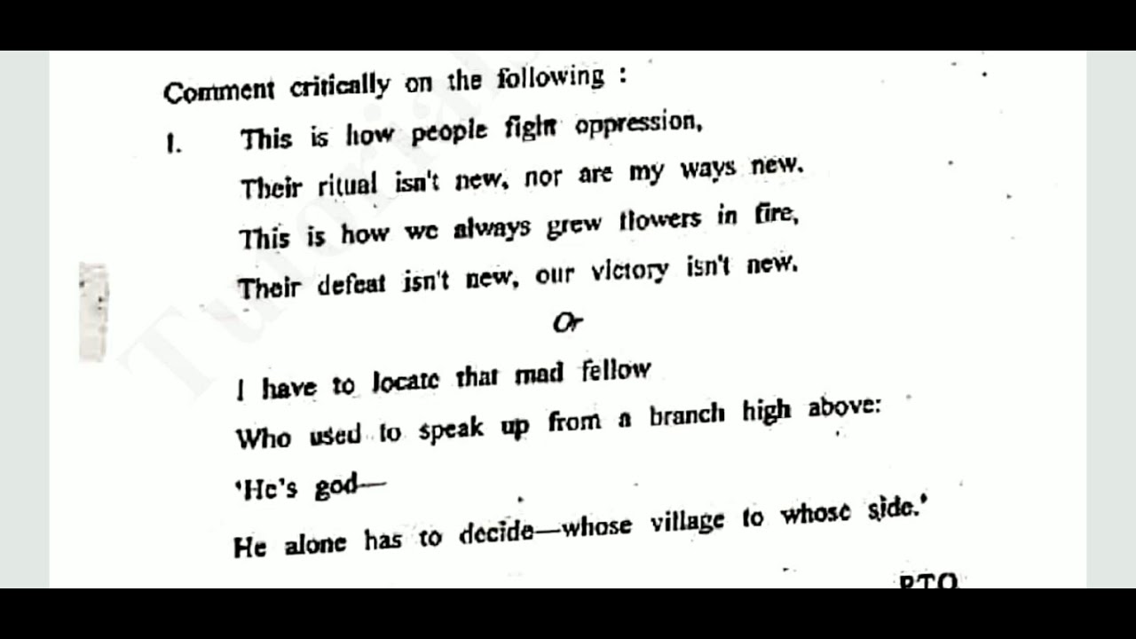 Partition Literature, B.A (Hons) English CBCS DSE, DU Previous year Question paper 2019 YouTube