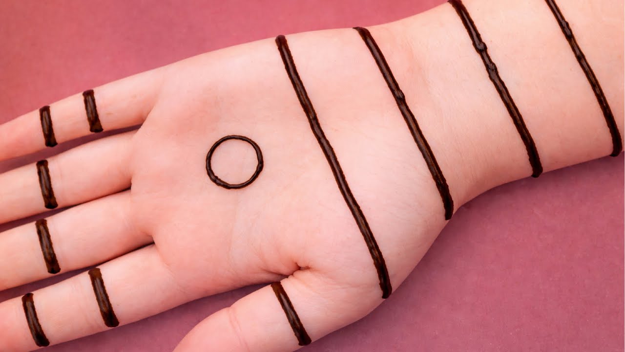 Easy Lines Mehendi Trick 2026 For Beginners | Simple Front Hand Mehendi | Arabic Mehendi Design 